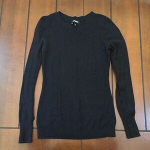 Express black long sleeve sweater cotton blend medium